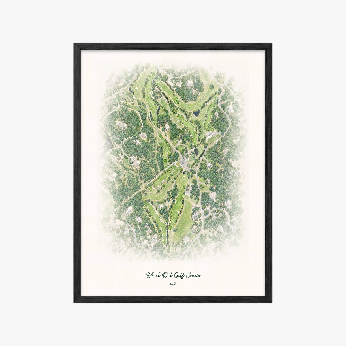 Black Oak Golf Course black frame