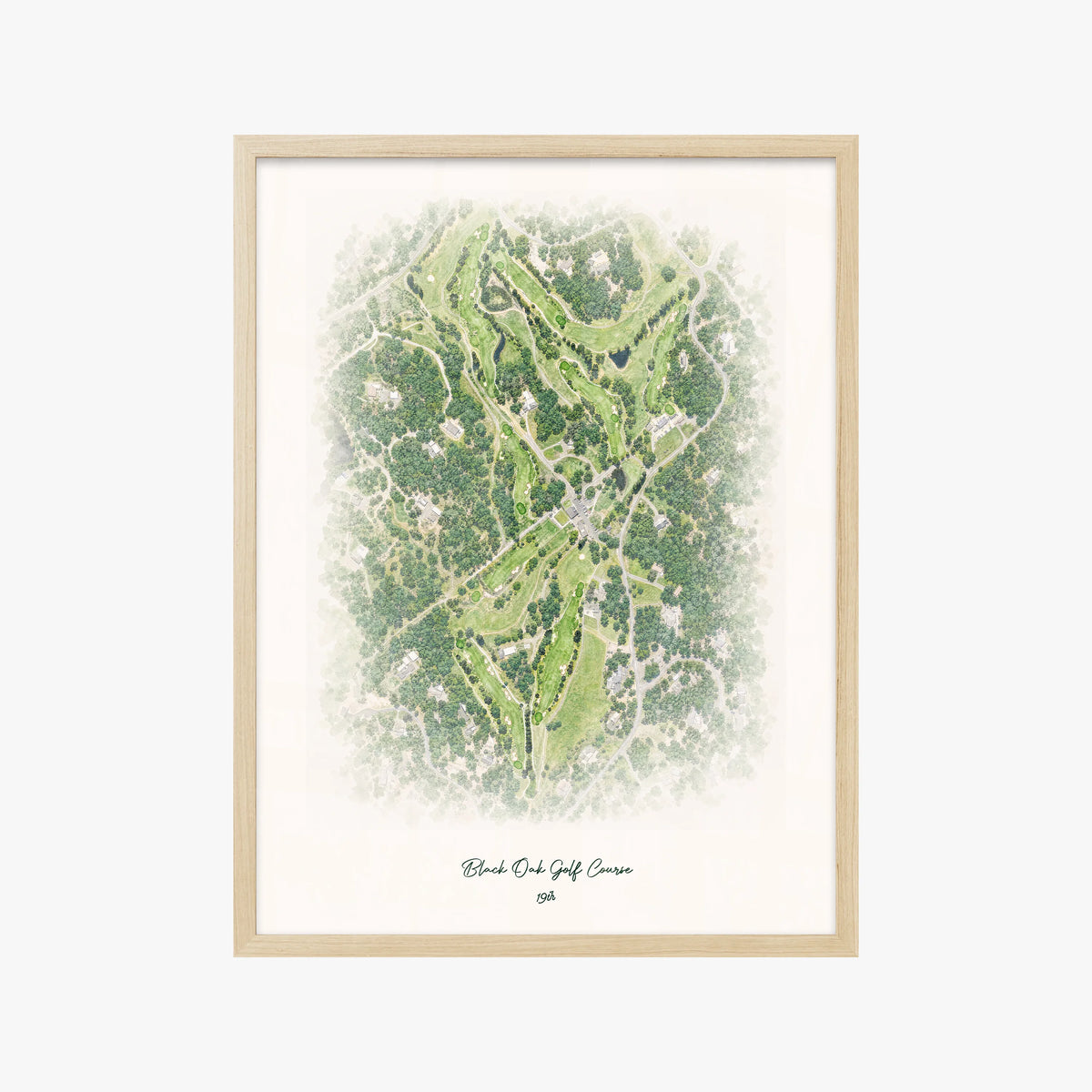 Black Oak Golf Course wood frame