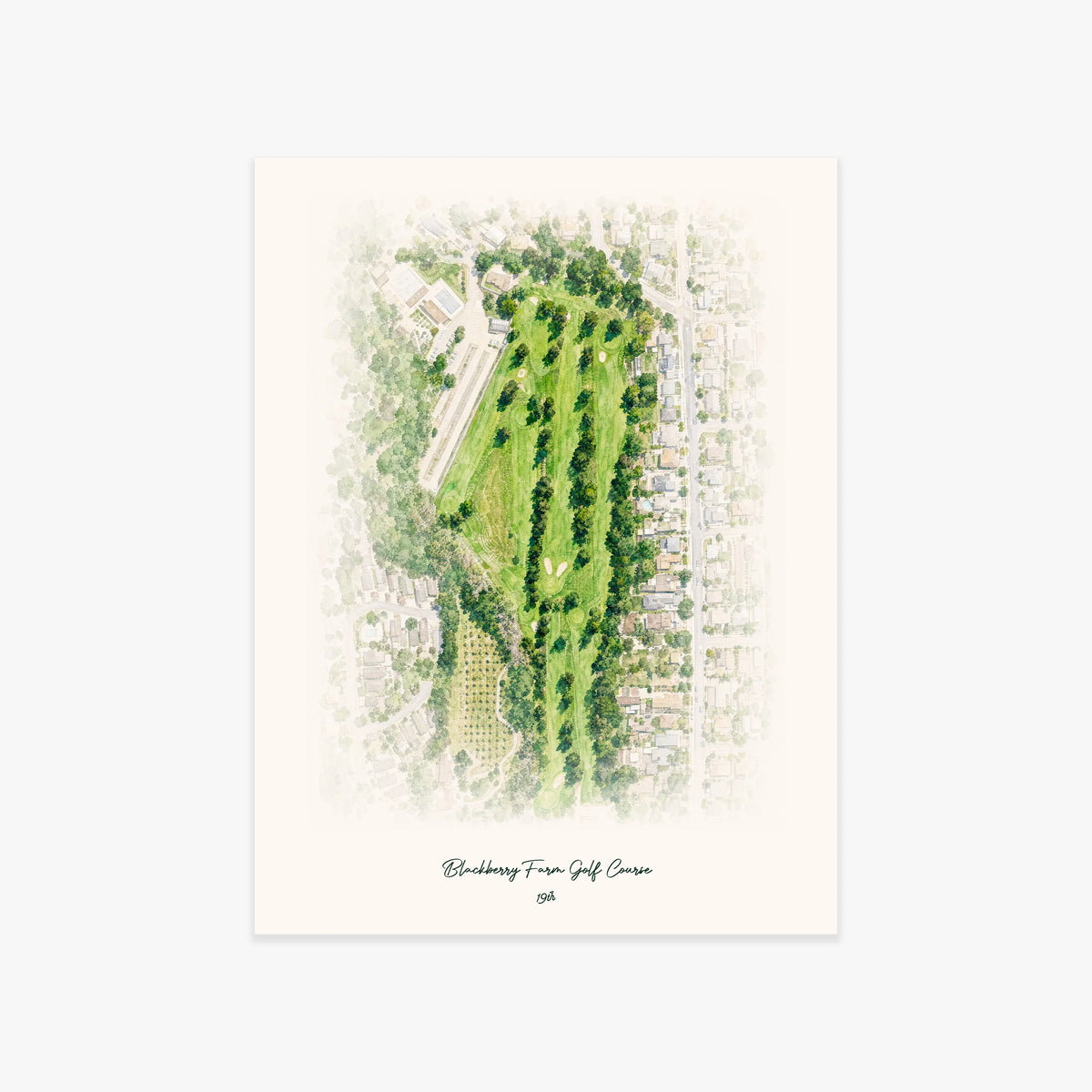 Blackberry Farm Golf Course printed artwork
