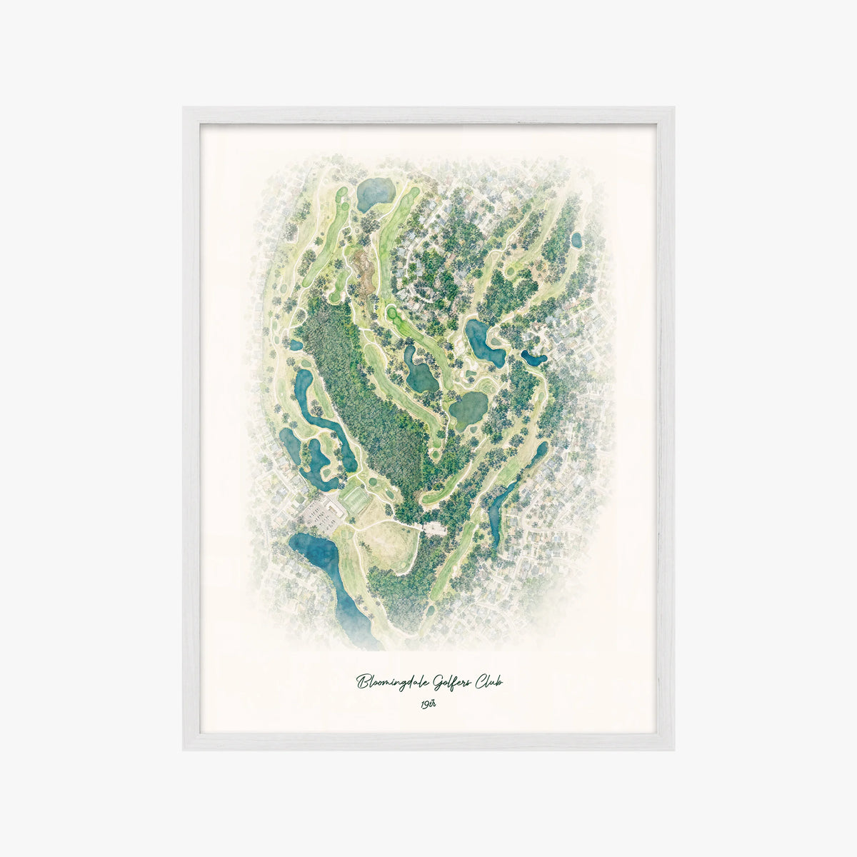 Bloomingdale Golfers Club white frame