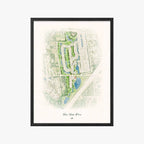 Blue Heron Pines black frame