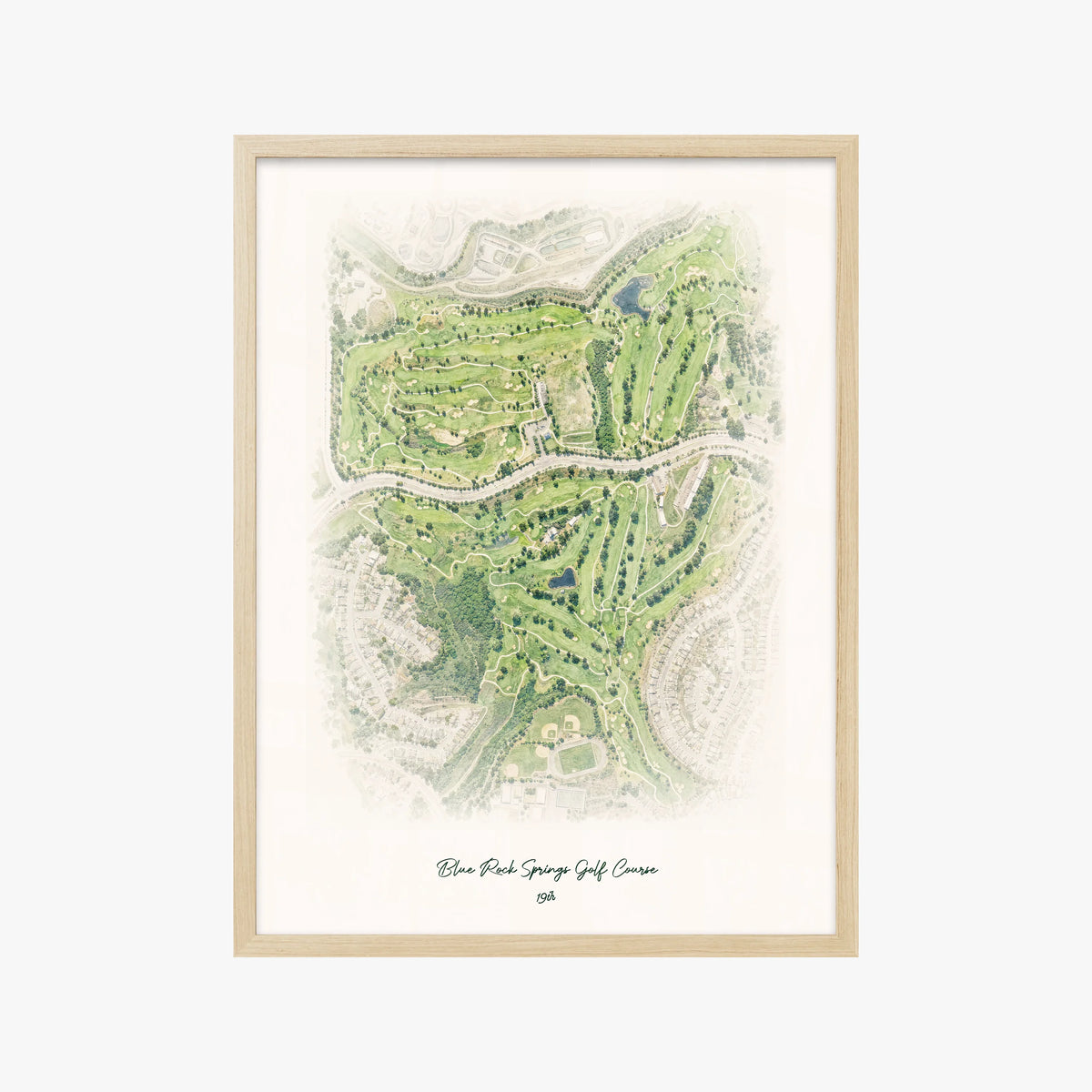 Blue Rock Springs Golf Course wood frame