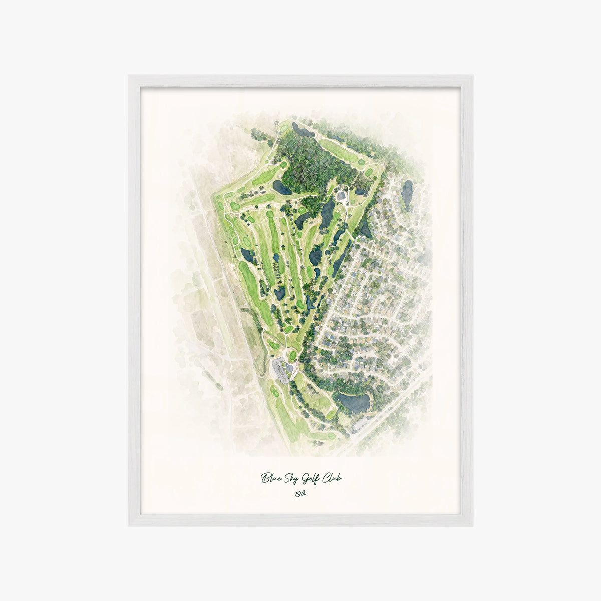 Blue Sky Golf Club white frame