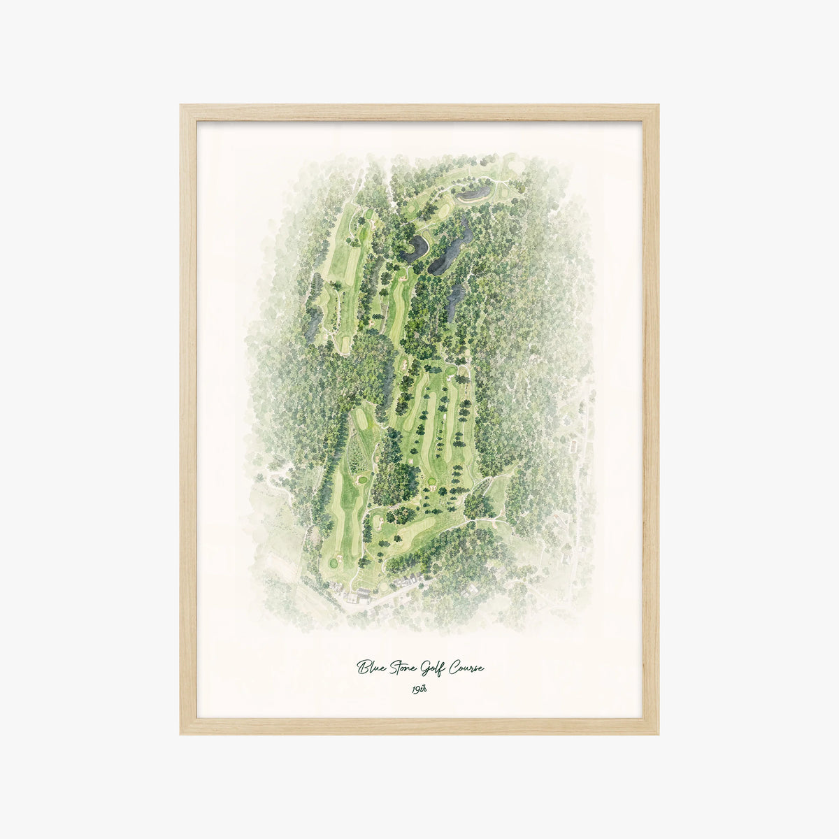 Blue Stone Golf Course wood frame