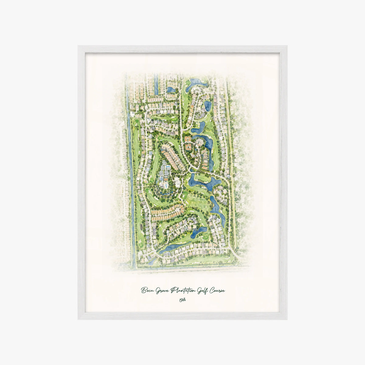 Boca Grove Plantation Golf Course white frame