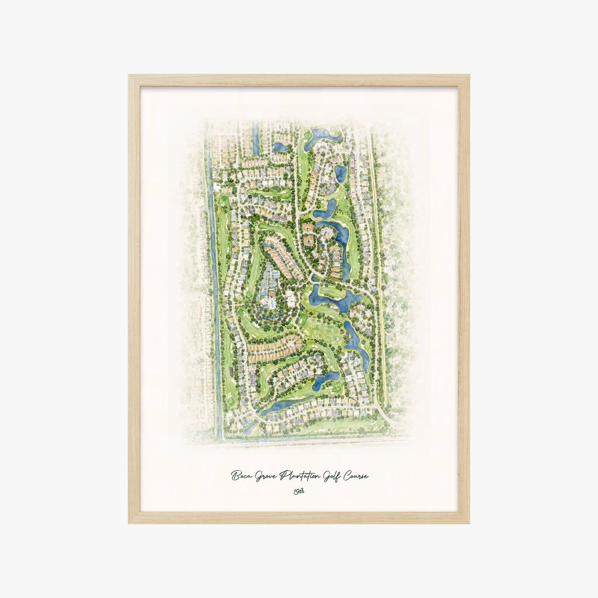 Boca Grove Plantation Golf Course wood frame