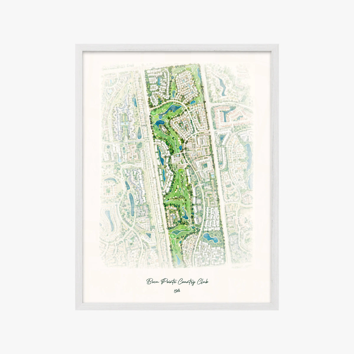 Boca Pointe Country Club white frame