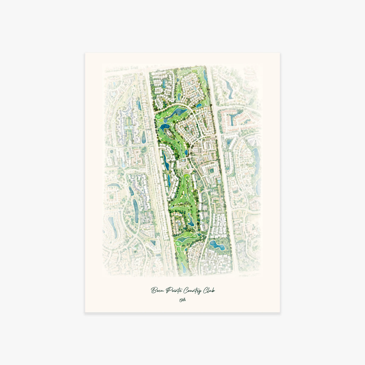 Boca Pointe Country Club printed artwork
