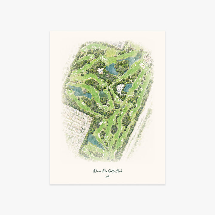 Boca Rio Golf Club printed artwork