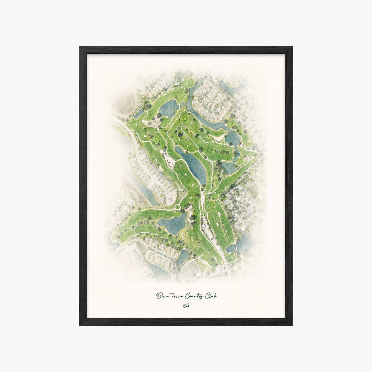 Boca Teeca Country Club black frame