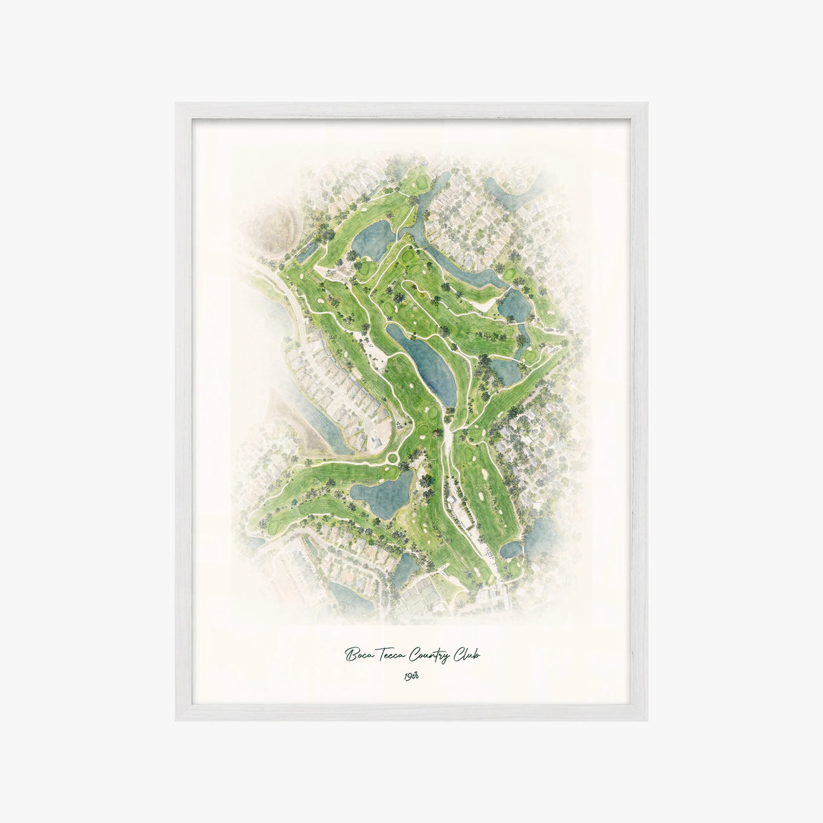 Boca Teeca Country Club white frame