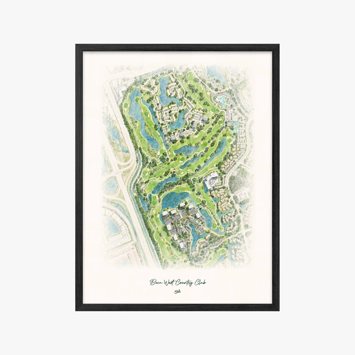Boca West Country Club black frame