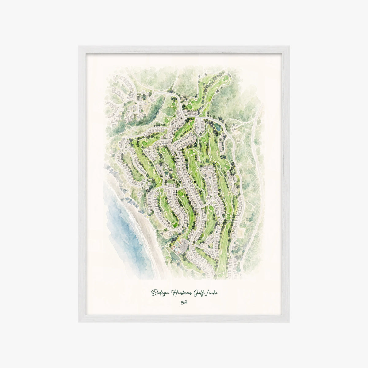 Bodega Harbour Golf Links white frame