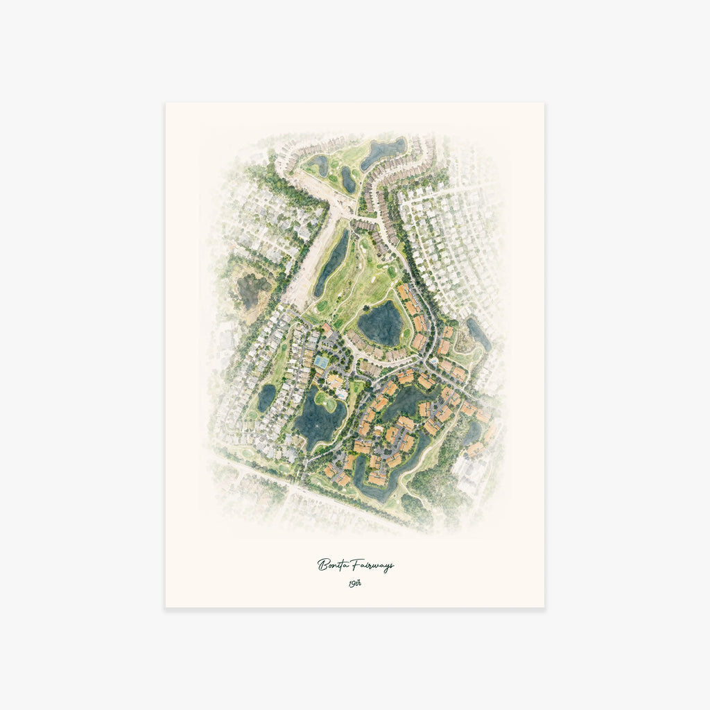 Bonita Fairways printed artwork