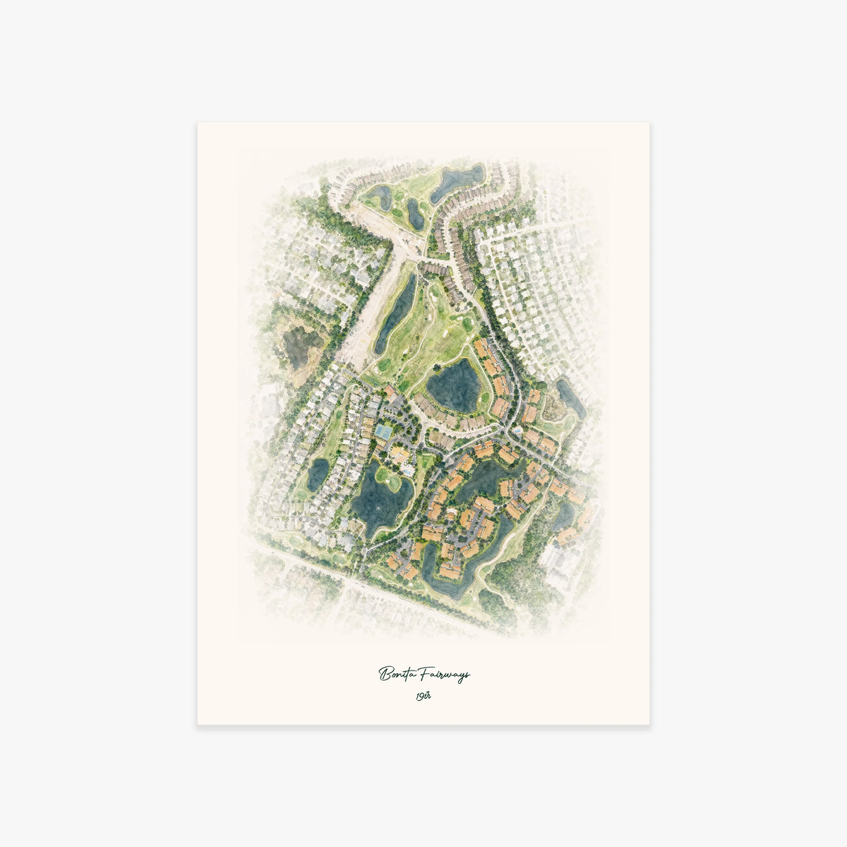 Bonita Fairways printed artwork