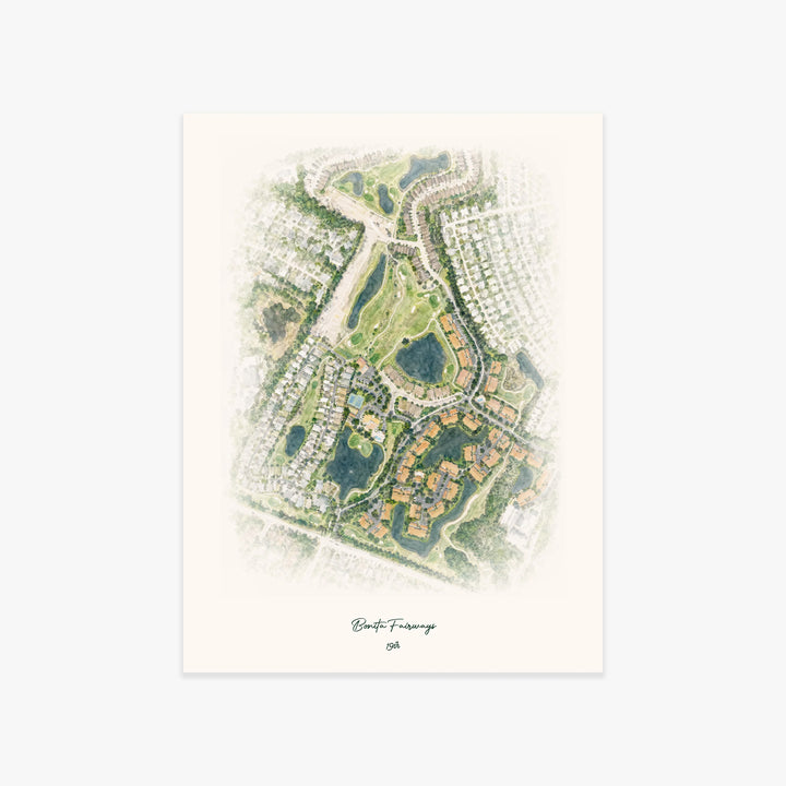 Bonita Fairways printed artwork