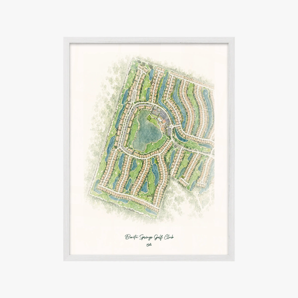 Bonita Springs Golf Club white frame