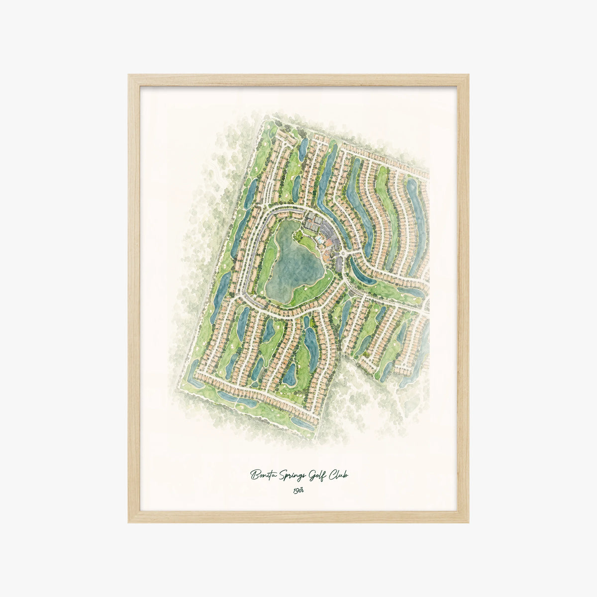 Bonita Springs Golf Club wood frame