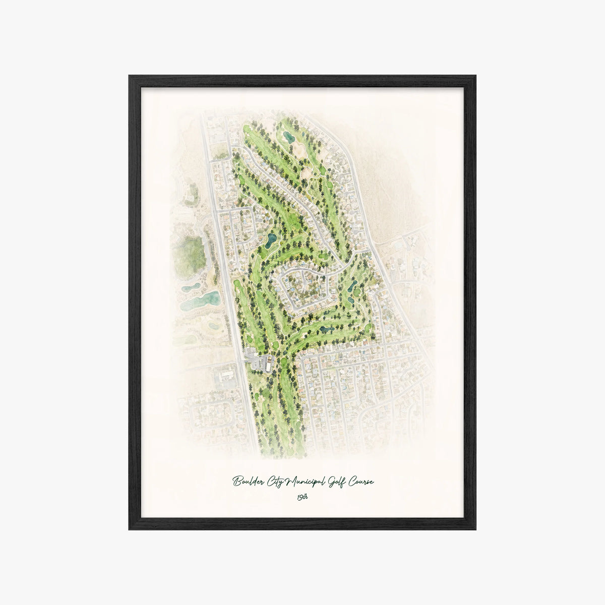 Boulder City Municipal Golf Course black frame