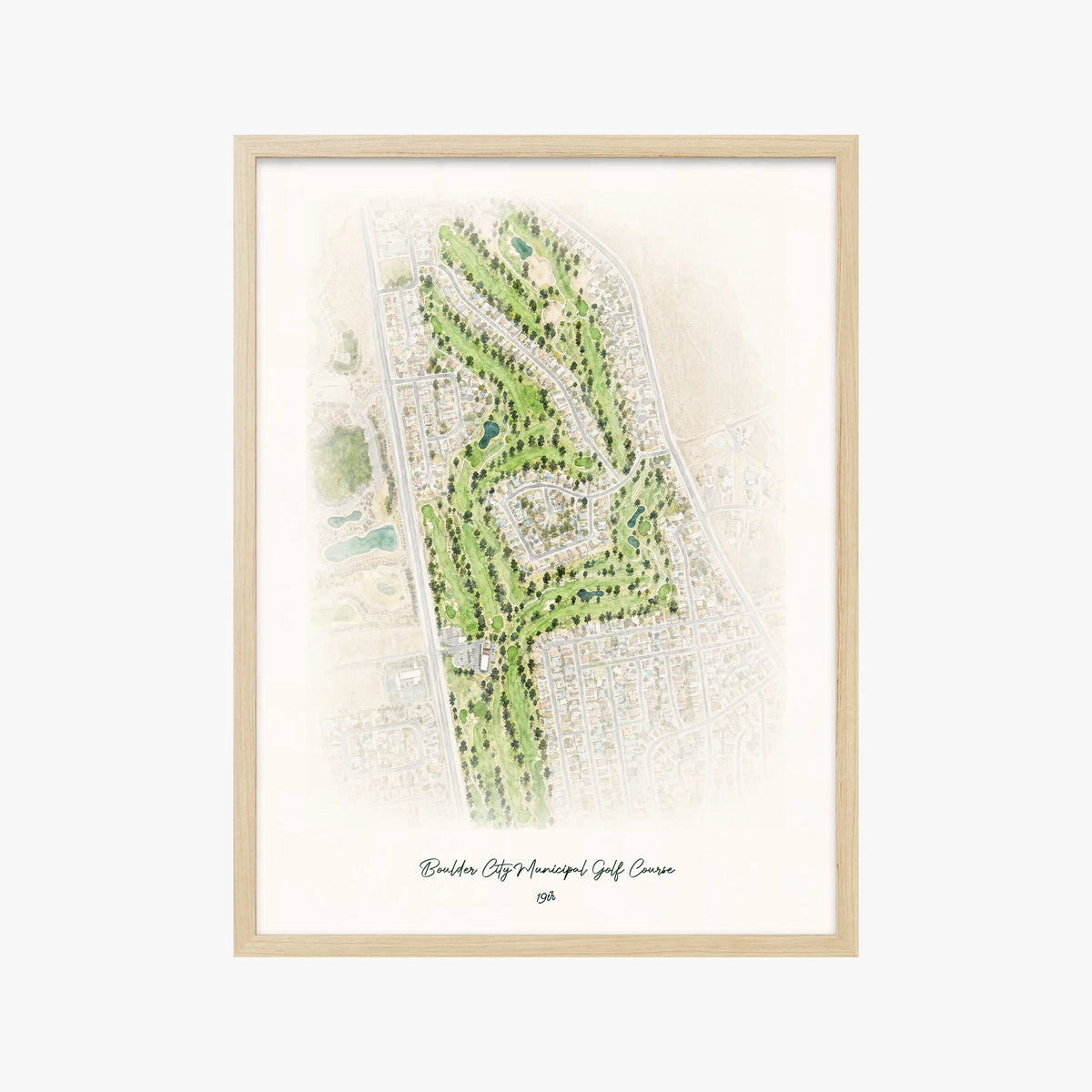 Boulder City Municipal Golf Course wood frame