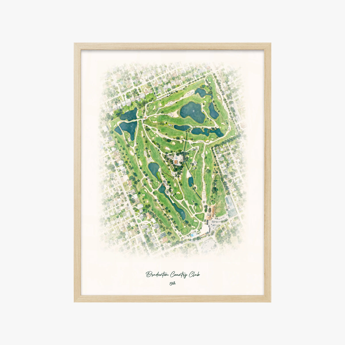 Bradenton Country Club wood frame