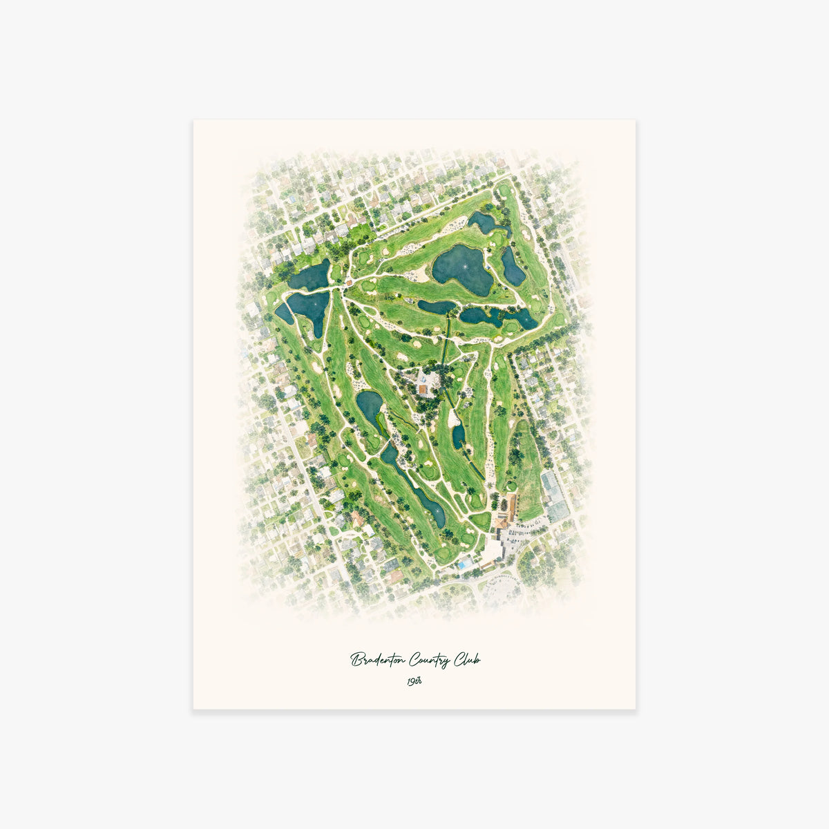 Bradenton Country Club printed artwork