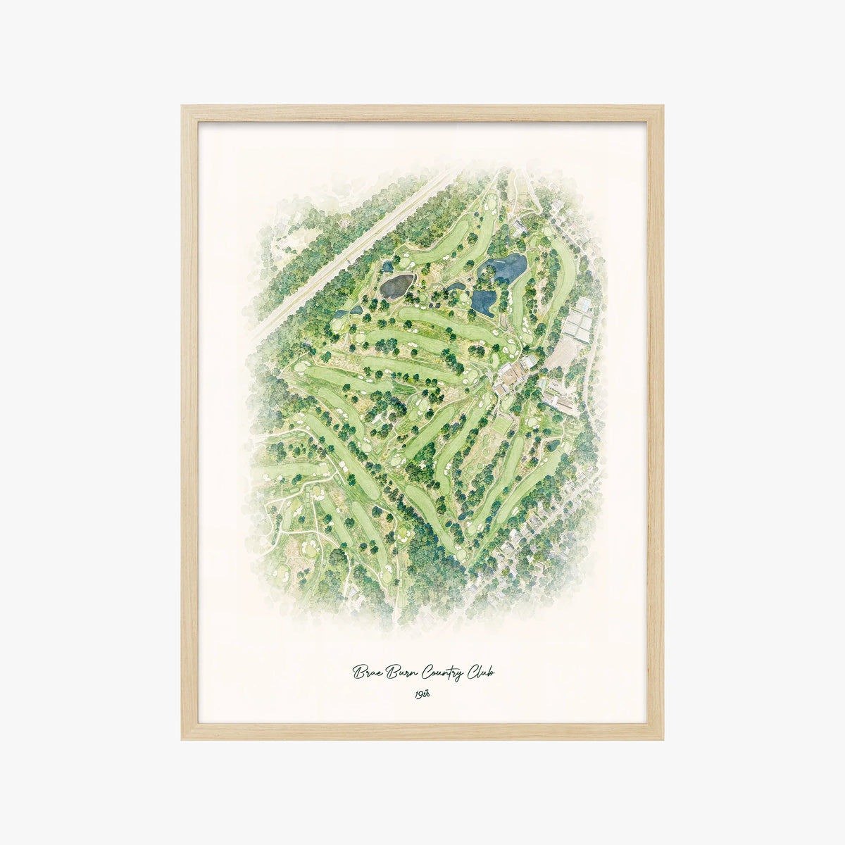 Brae Burn Country Club wood frame