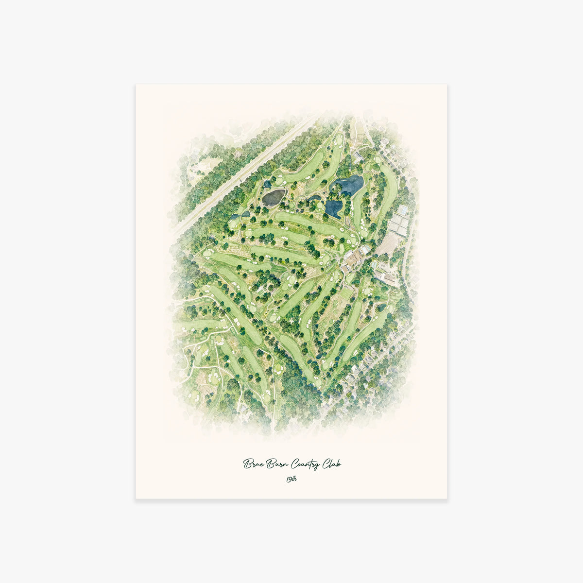 Brae Burn Country Club printed artwork