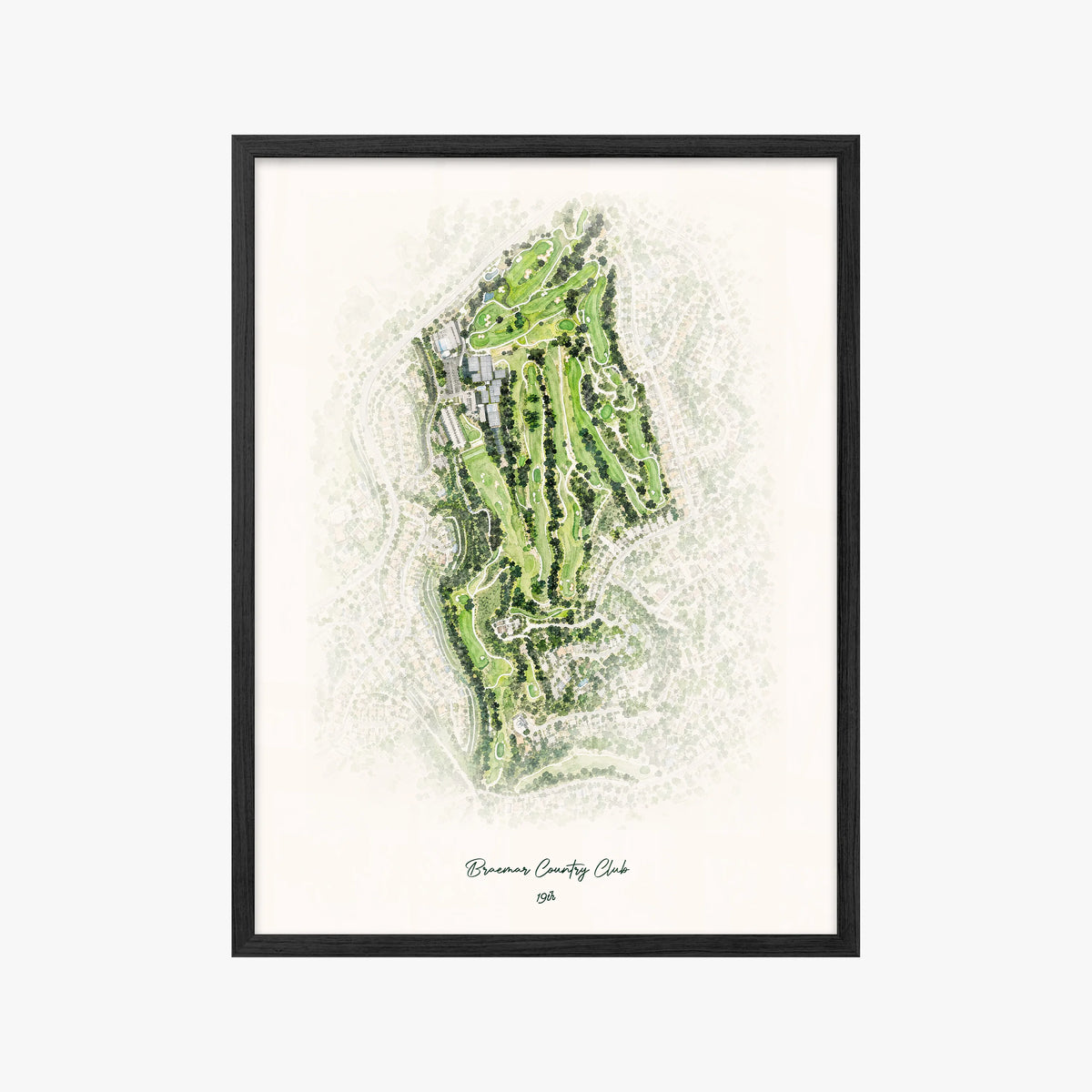 Braemar Country Club black frame
