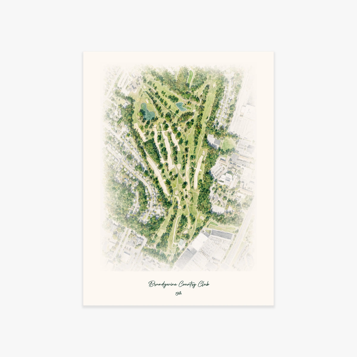 Brandywine Country Club printed artwork