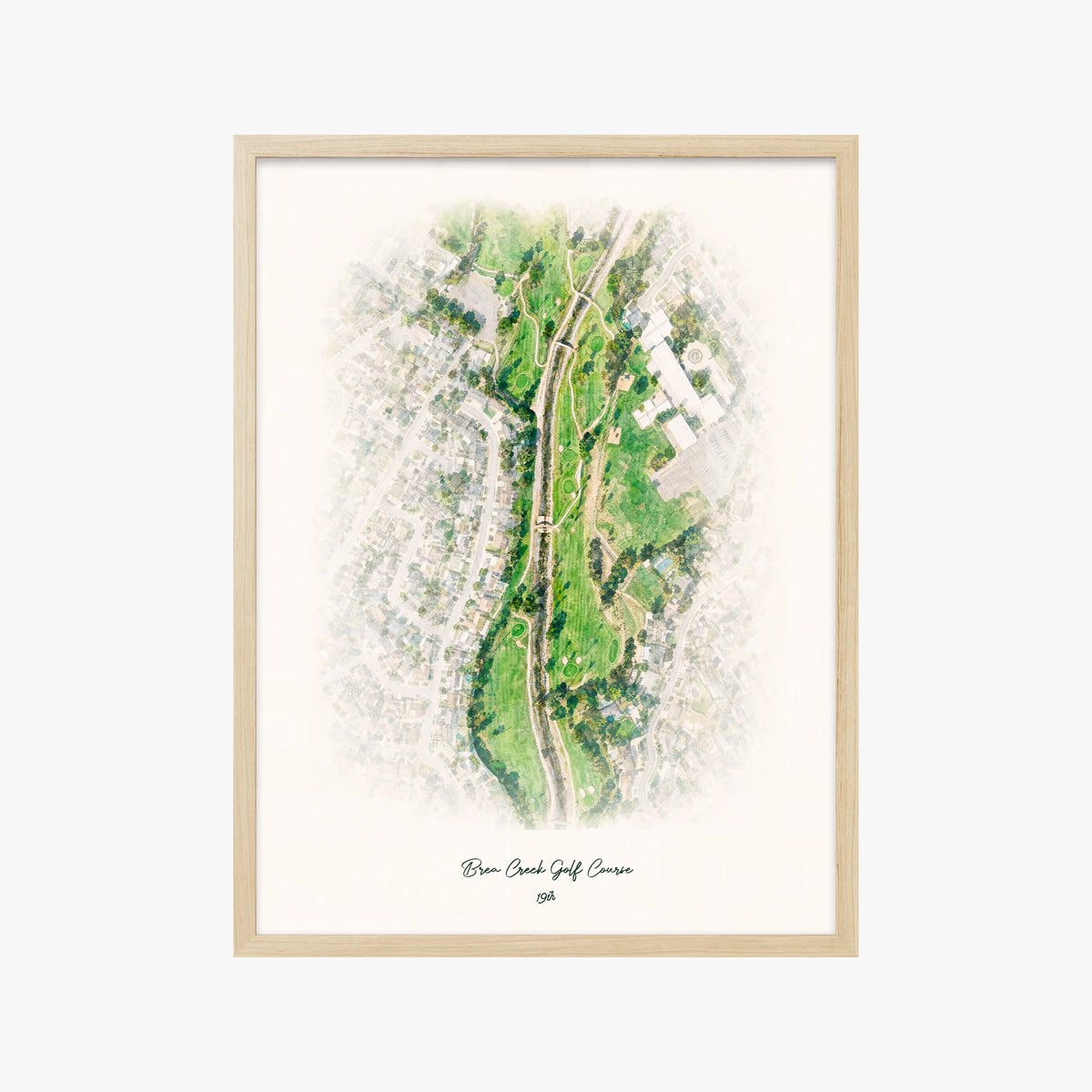 Brea Creek Golf Course wood frame