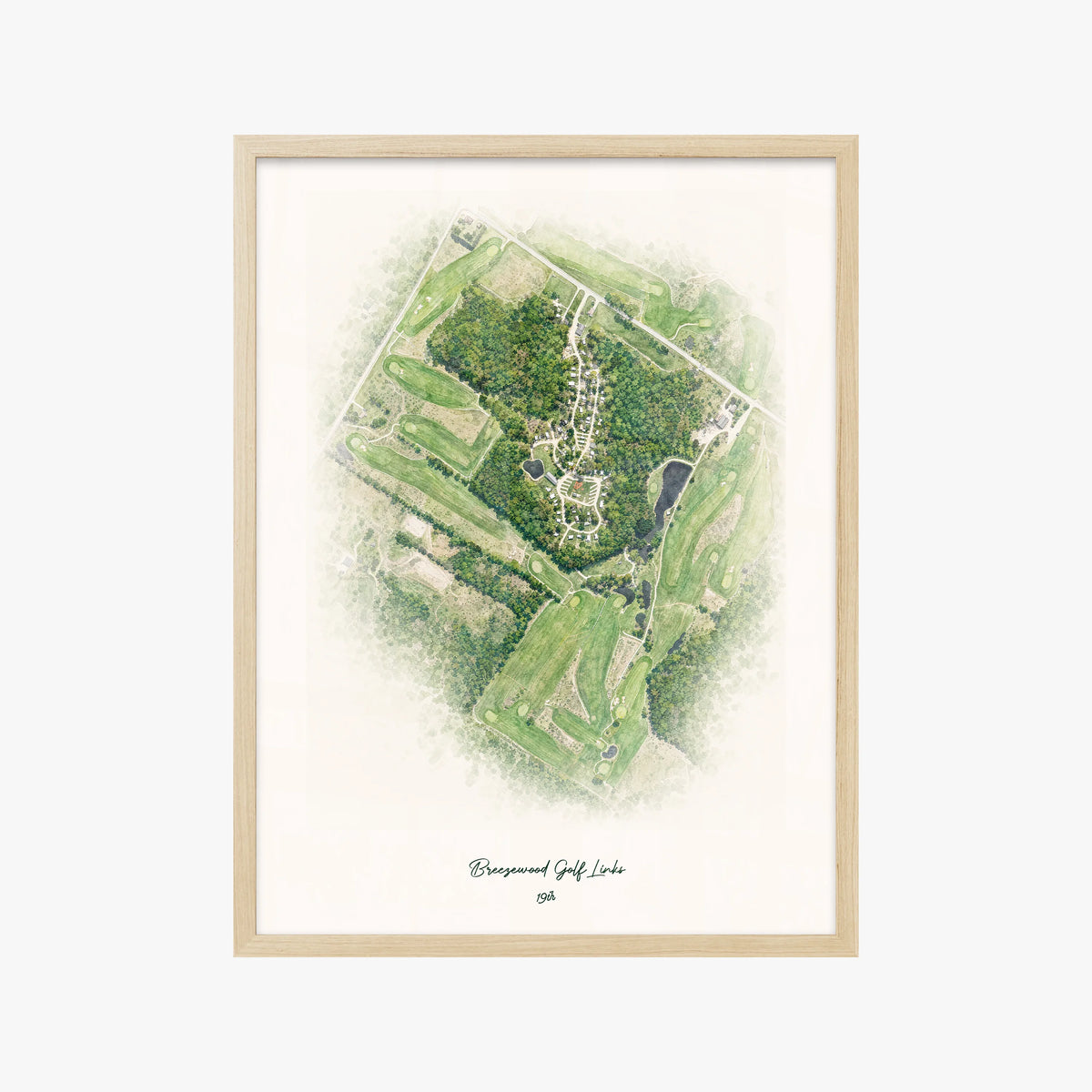 Breezewood Golf Links wood frame