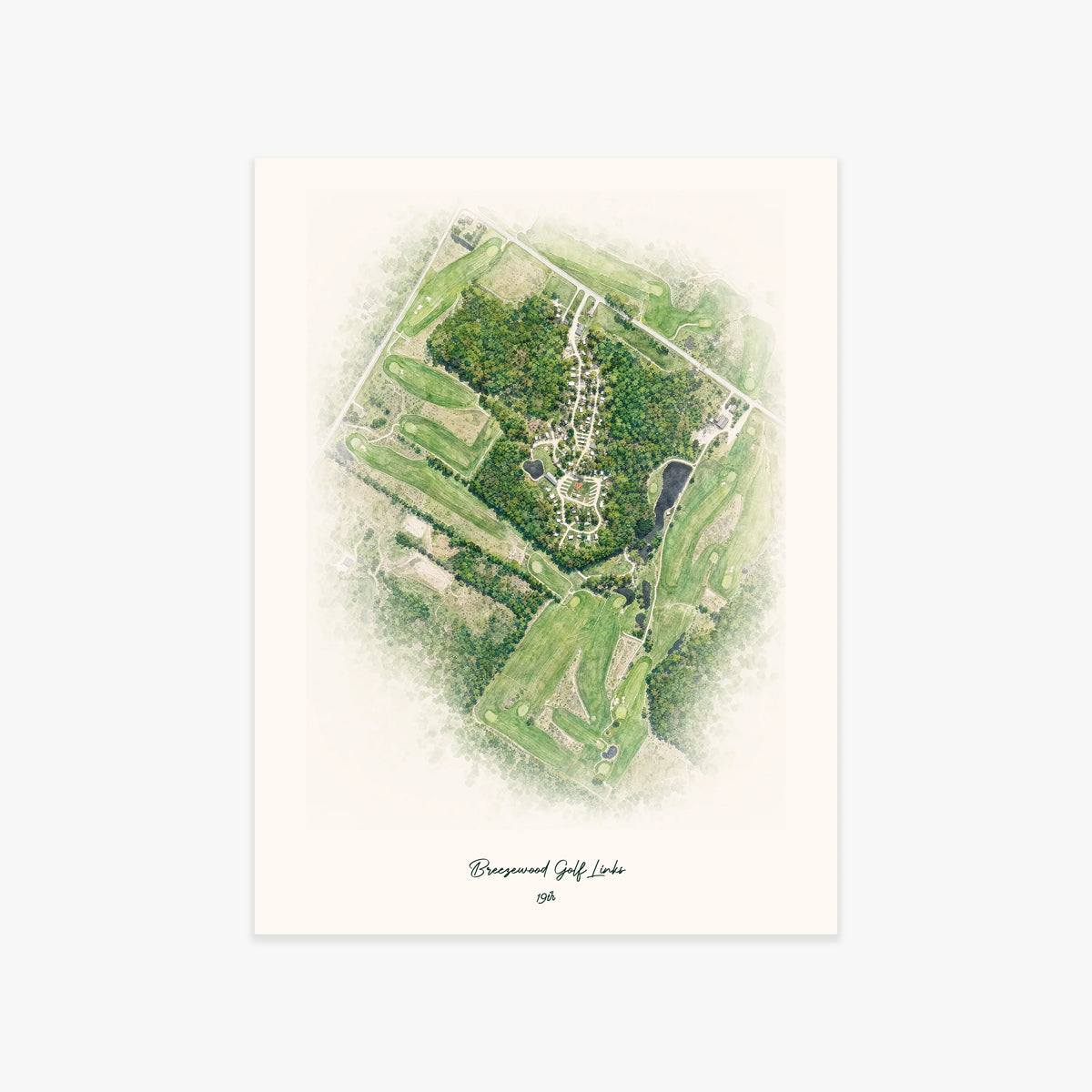Breezewood Golf Links printed artwork