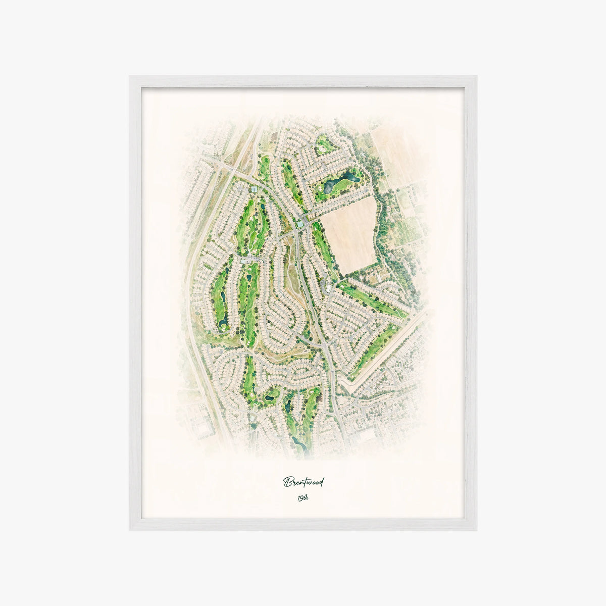 Brentwood white frame