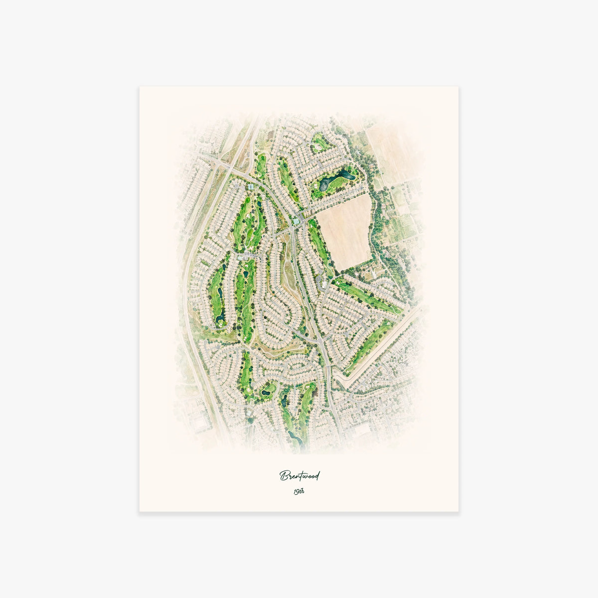 Brentwood printed artwork