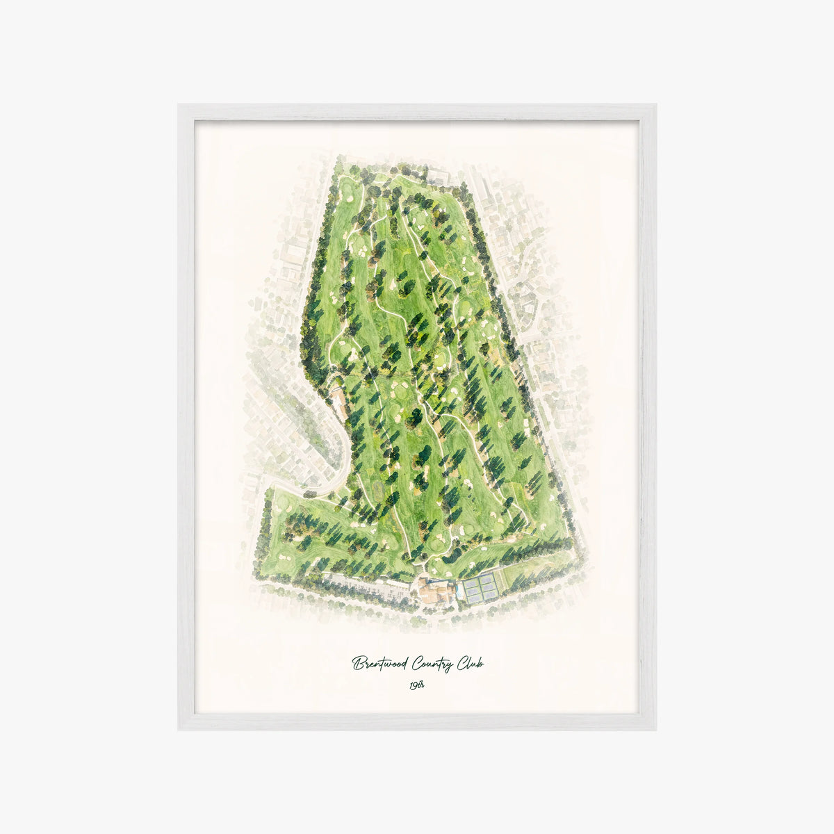 Brentwood Country Club white frame
