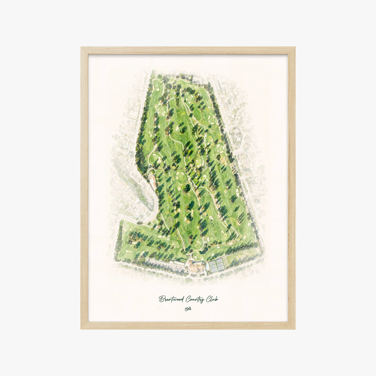 Brentwood Country Club wood frame