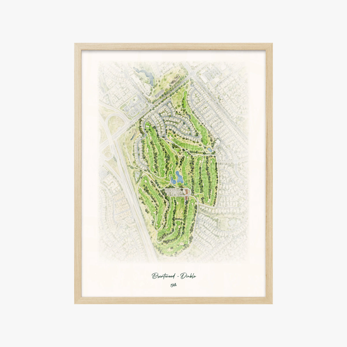 Brentwood - Diablo wood frame