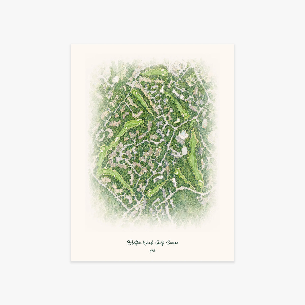 Bretton Woods Golf Course printed artwork