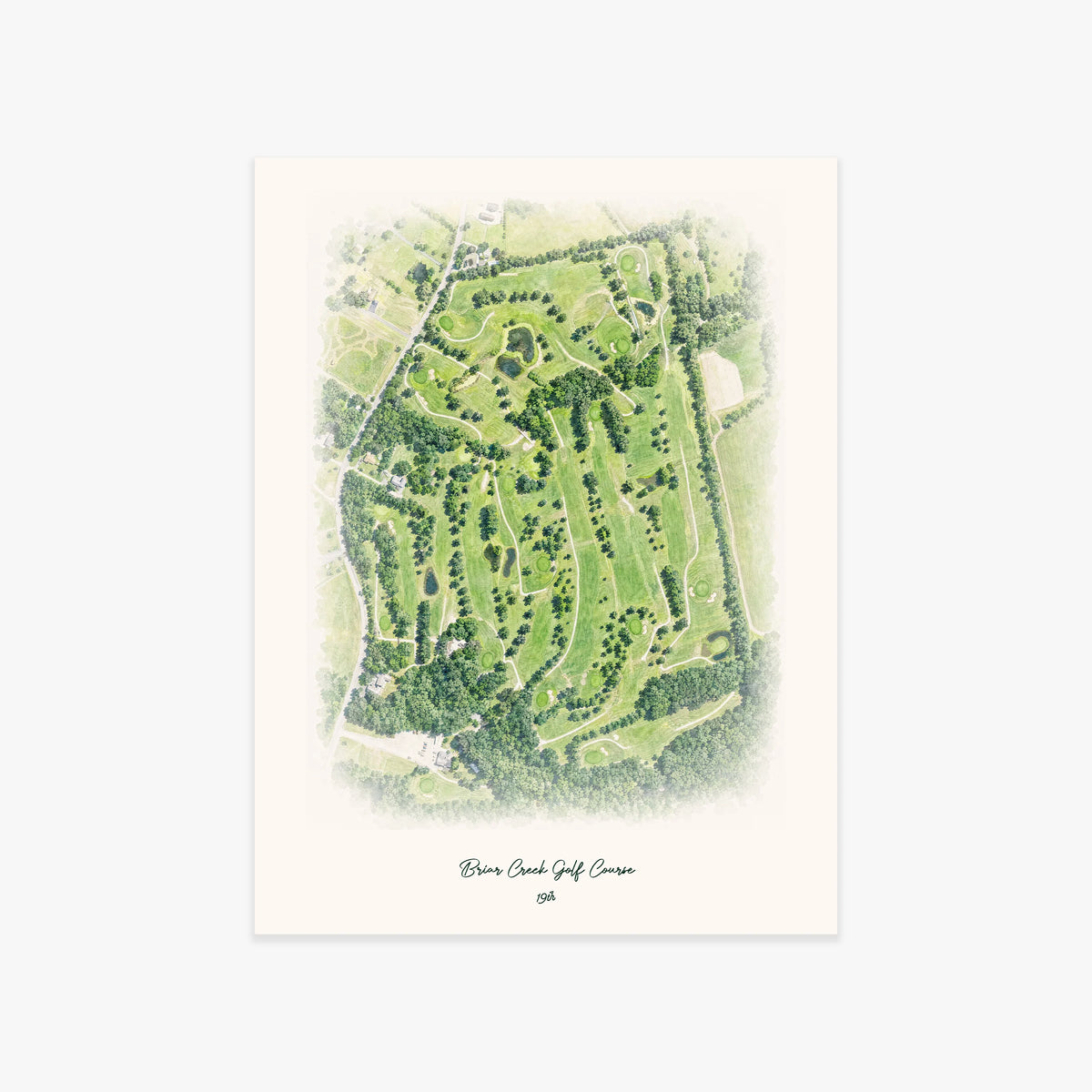Briar Creek Golf Course printed artwork