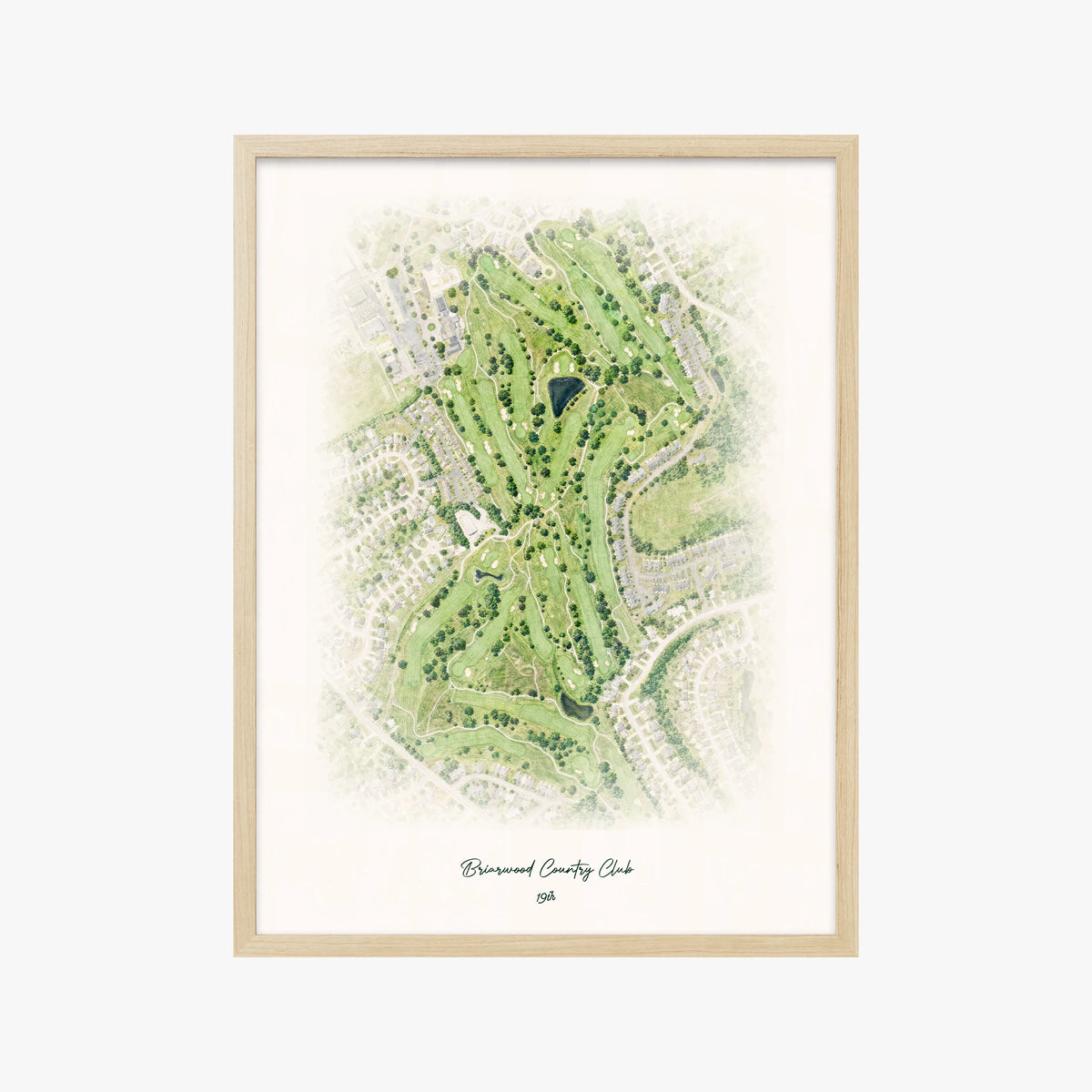Briarwood Country Club wood frame