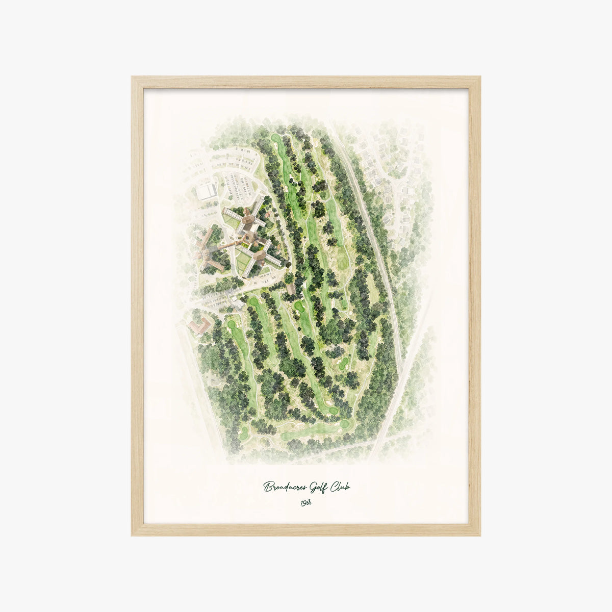 Broadacres Golf Club wood frame