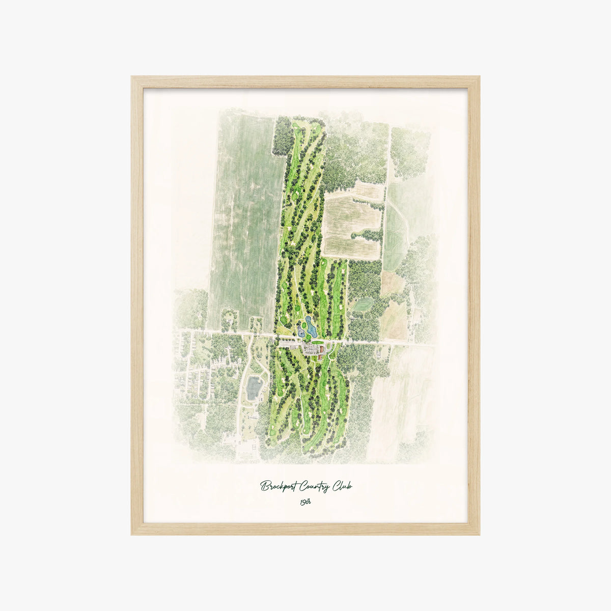 Brockport Country Club wood frame