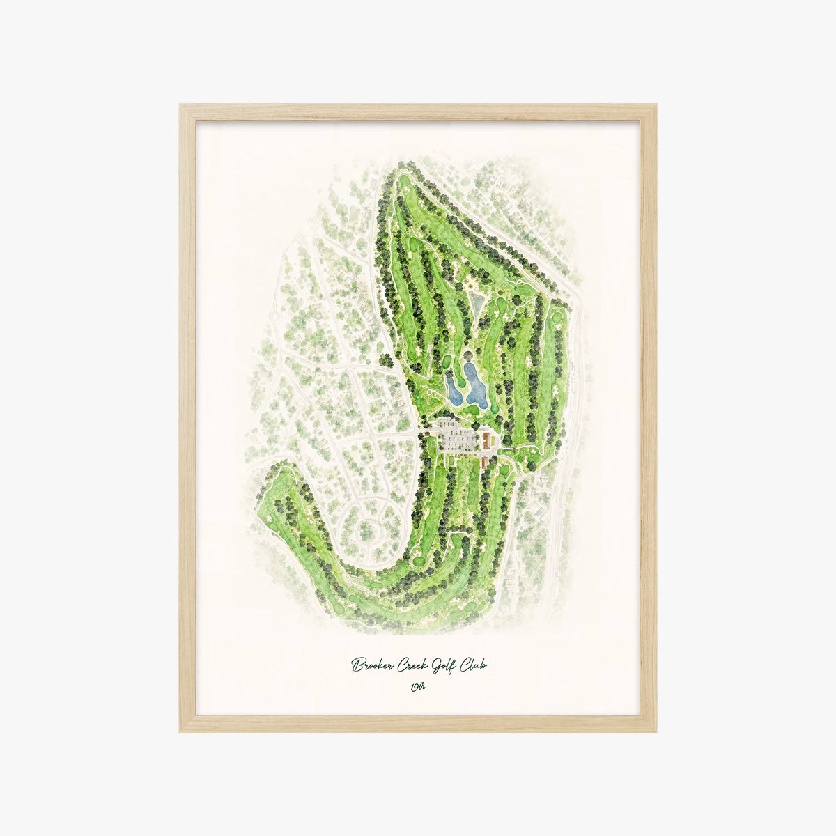 Brooker Creek Golf Club wood frame