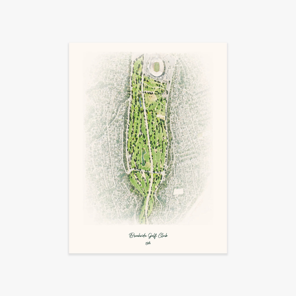 Brookside Golf Club printed artwork
