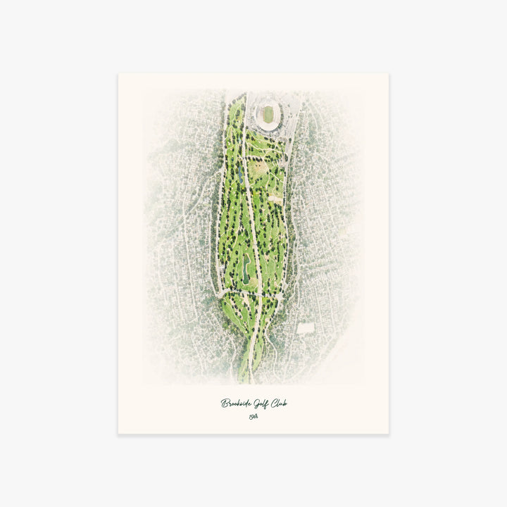 Brookside Golf Club printed artwork