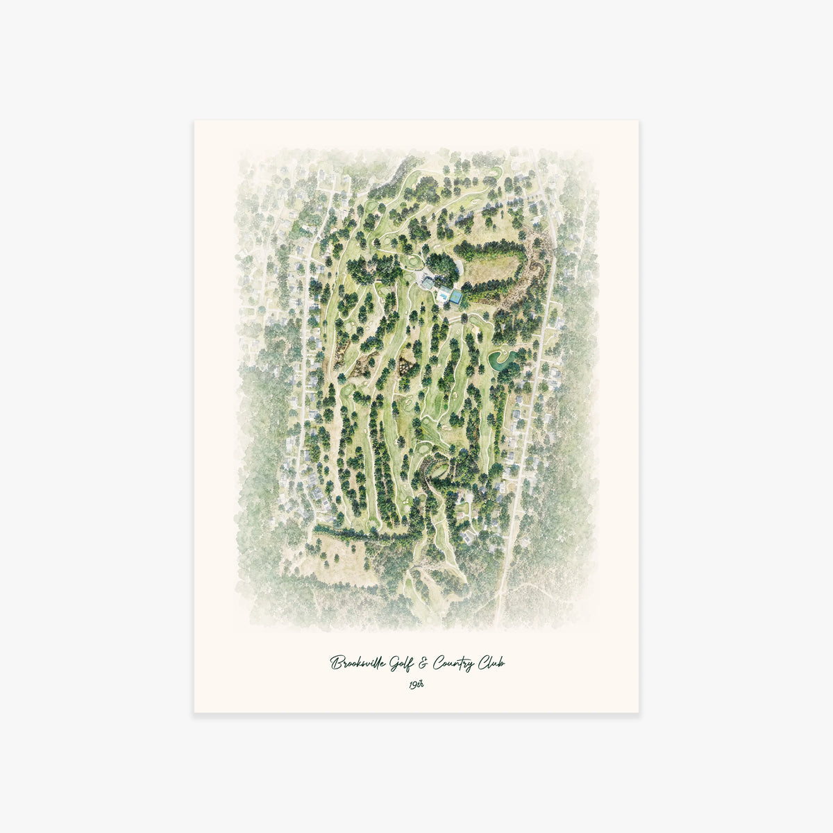 Brooksville Golf & Country Club printed artwork
