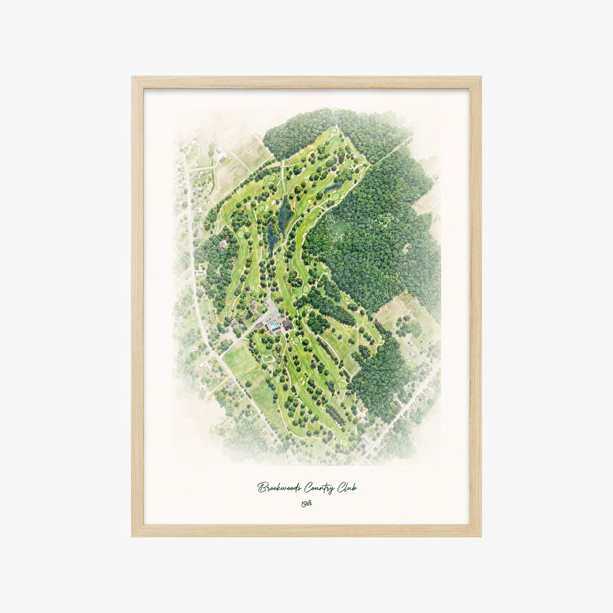 Brookwoods Country Club wood frame