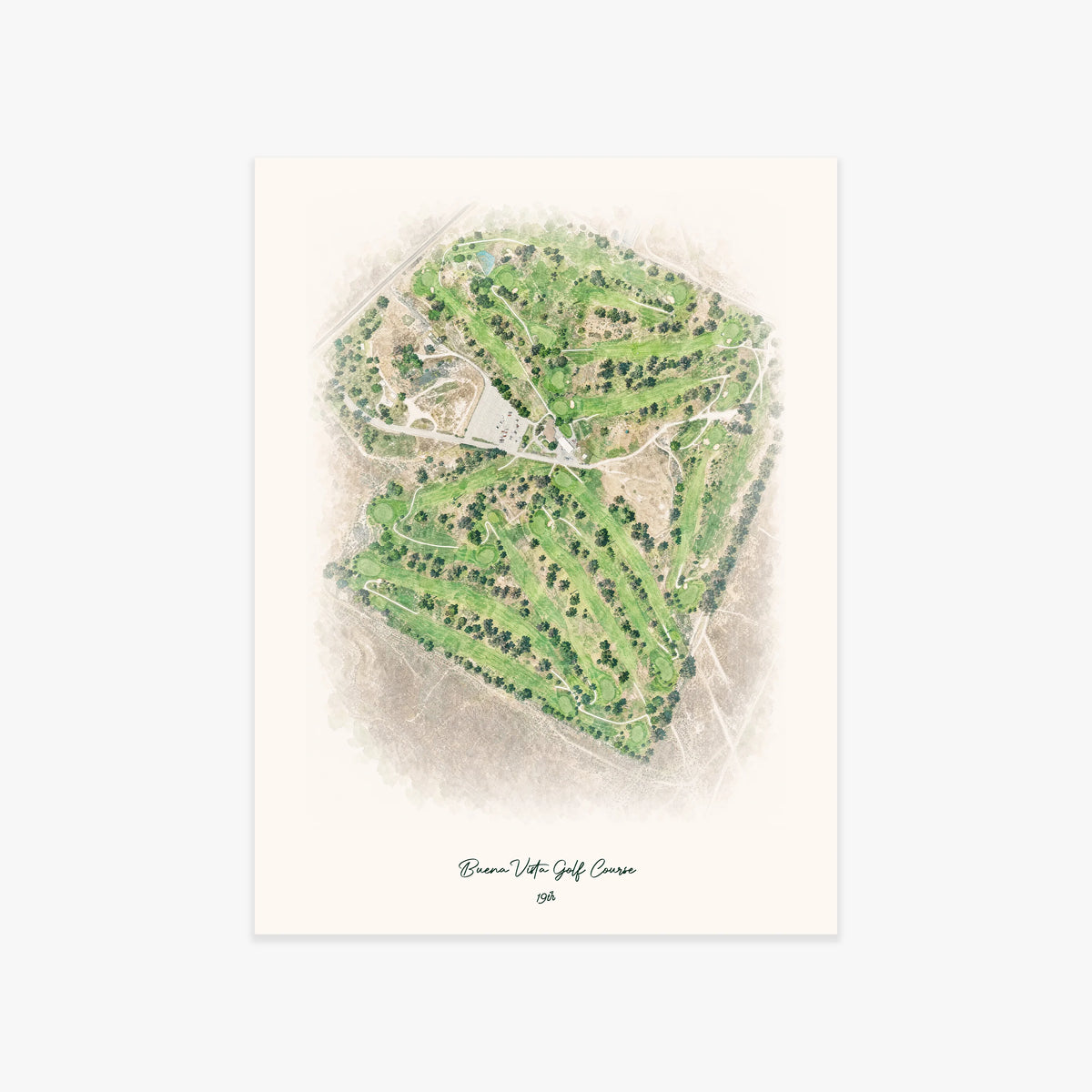 Buena Vista Golf Course printed artwork