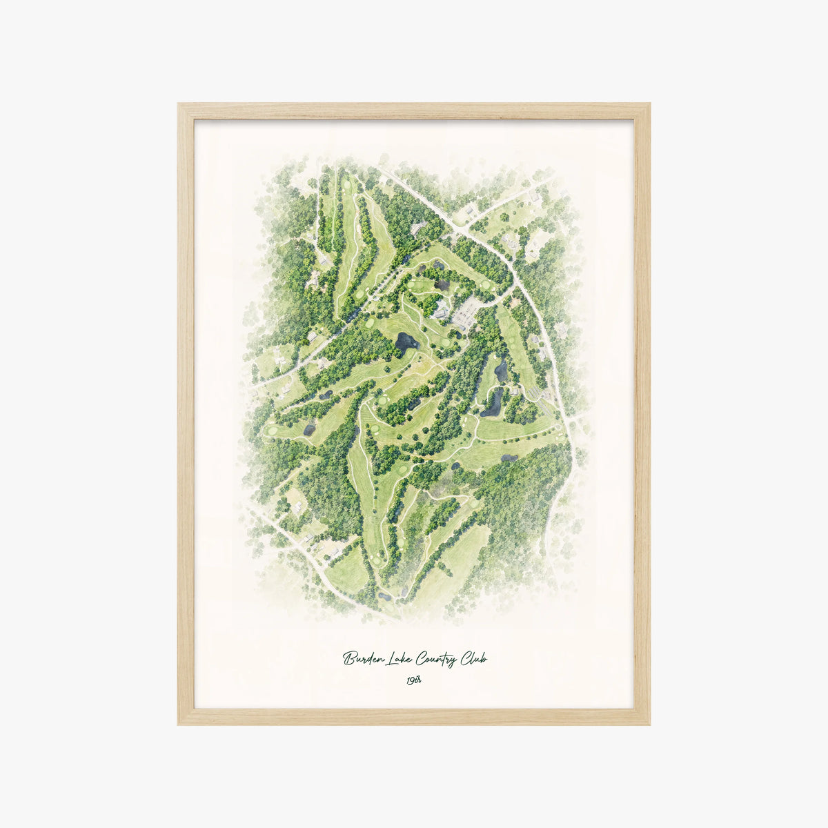 Burden Lake Country Club wood frame